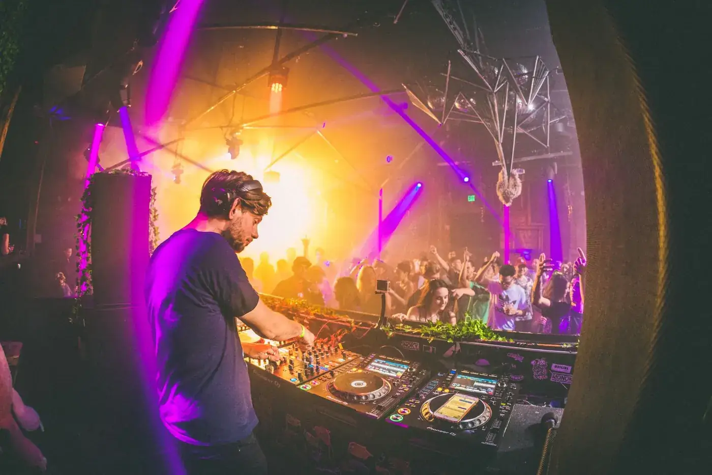 DJ Cosmic Drift performing